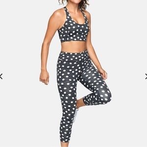 Outdoor Voices Tech Sweat Polka Dot Crop Leggings